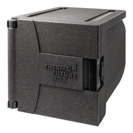 GN 1/1 Thermobox 69 L | Thermo Future Box | Black EPP | 9 Guide Rails | 45 x 66 x H49 cm 1