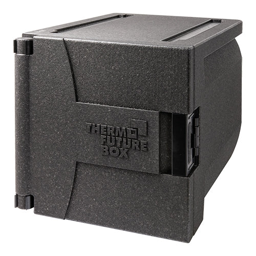 GN 1/1 Thermobox 69 L | Thermo Future Box | Black EPP | 9 Guide Rails | 45 x 66 x H49 cm 1