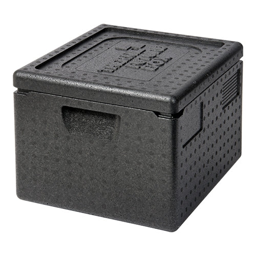 GN 1/2 Insulated Thermobox | Thermo Future Box | Stackable EPP Black | 19 L | 39 x 33 x H28 cm 1