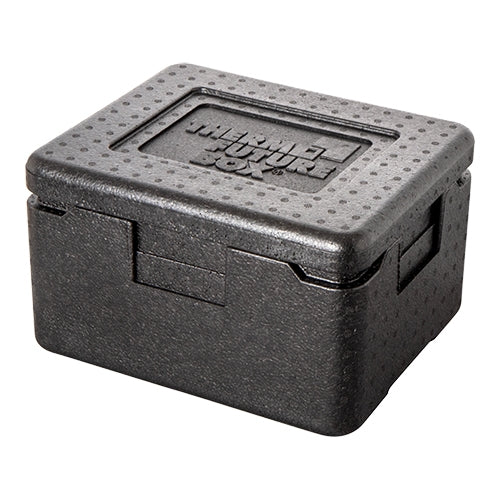Insulated Food Delivery Box | Thermo Future Box DinnerBox Mini-Menu | Black EPP | 7 L | 30.5 x 25.5 x H19 cm 1