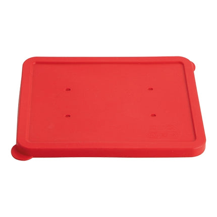 Microwave-Safe Rectangular Silicone Rubber Cover Plate | Thermo Future Box | Red | 23 x 17.5 cm 1
