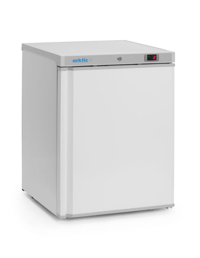 Zamrzovalna omara z ohišjem iz belo barvanega jekla, Arktic, Budget Line, 200 l, 100 l, bela, 230 V/130 W, 637 x 600 x (V) 835 mm