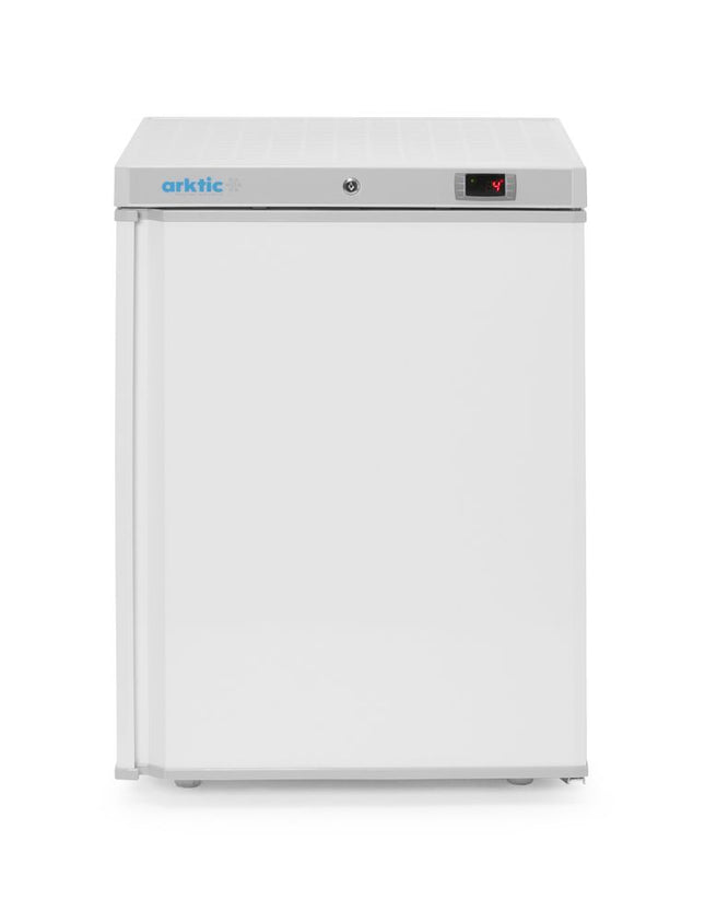 Zamrzovalna omara z ohišjem iz belo barvanega jekla, Arktic, Budget Line, 200 l, 100 l, bela, 230 V/130 W, 637 x 600 x (V) 835 mm