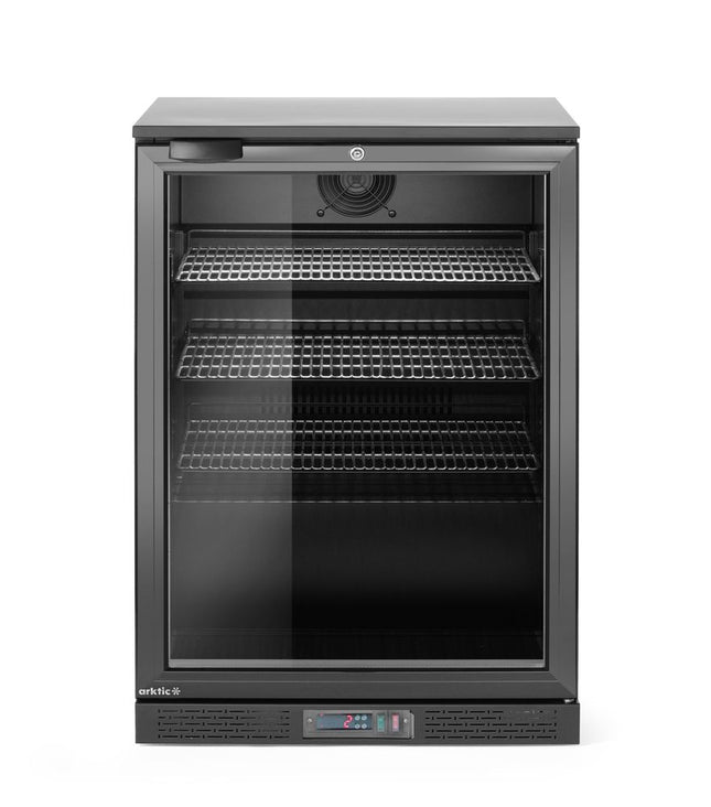 Back bar refrigerator single-door, Arktic, 105L, Black, 230V/120W, 600x530x(H)870mm