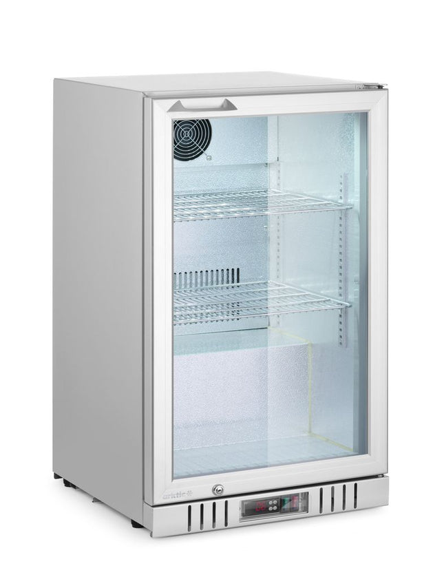 Back bar refrigerator with 1 door, Arktic, 75L, Silver, 230V/175W, 500x530x(H)870mm