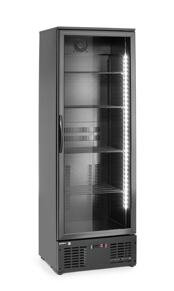 Back bar refrigerator single-door, Arktic, 243L, Black, 230V/195W, 530x600x(H)1820mm