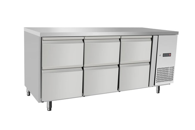 Refrigerated Counter with 6 Drawers 420L | Arktic | 230V/400W