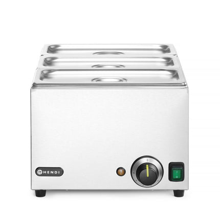 Bain-Marie Set with 3 GN 1/3 Containers and Lids | HENDI Ranger | GN 1/1 | 230V/1000W