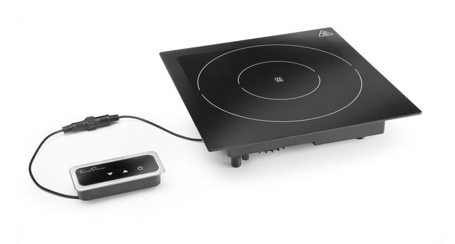 Built-In Induction Heater 1000W | Fine Dine | Black Crystal Glass