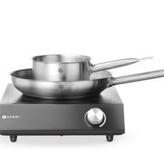 Induction Cooker Set 3500W with Saucepan and Frying Pan | HENDI | Black | 220-240V