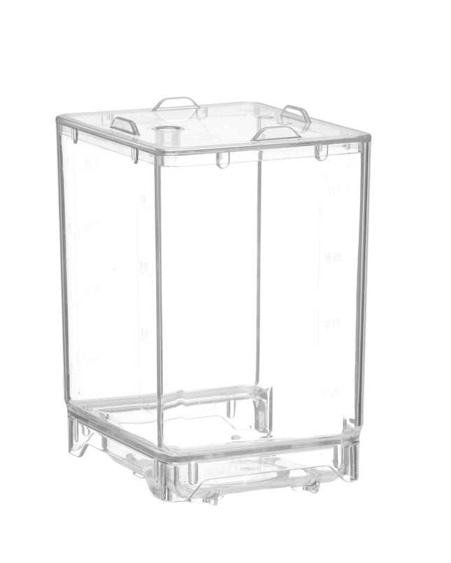 Milk container with lid, HENDI, 4,5L, Transparent, 150x173x(H)237mm, Rectangular