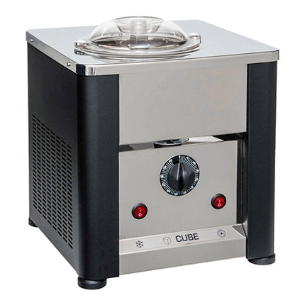 Ice Cream Maker 0.75L Filling Capacity | CUBE | 140W | Black Stainless Steel | 30 x 30 x H30 cm 1