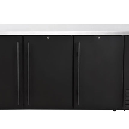 Hladilni barski pult, polna vrata, Arktic, 6 polic, 493 l, črn, 230 V/185 W, 1826 x 631 x (V) 865 mm