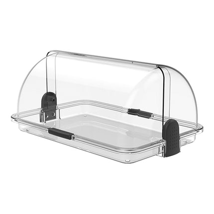 Transparent Rolltop Buffet Display | Biesse | BPA-Free Polypropylene | 38 x 26 x H17 cm 1