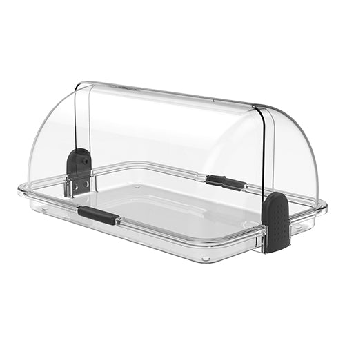 Transparent Rolltop Buffet Display | Biesse | BPA-Free Polypropylene | 38 x 26 x H17 cm 1