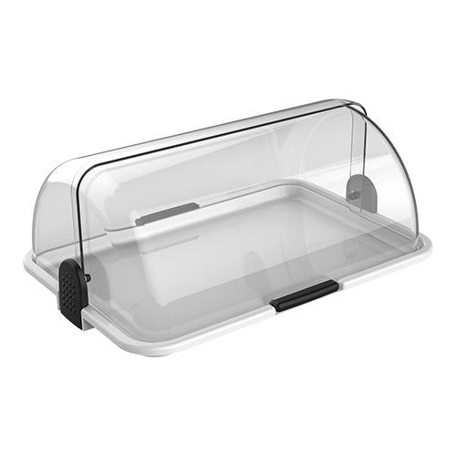 Rolltop Buffet Display | Biesse | White Polypropylene | 46.5 x 31.5 x H19.5 cm 1