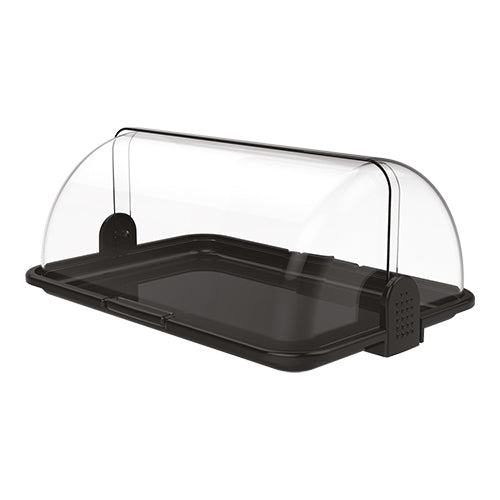 Rolltop Buffet Display with Compartments | Biesse | BPA-Free Polypropylene | 46.5 x 31.5 x H19.5 cm 1