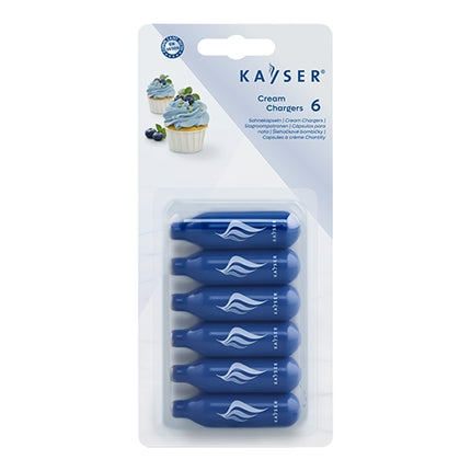 Nitrous Oxide N2O Cream Chargers | Kayser | 6 Pieces 1