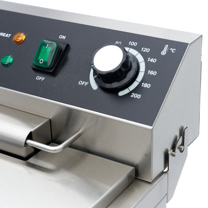 Deep Fryer | 16L | 1 Basket | with Drain Tap and Stand | 230V 9