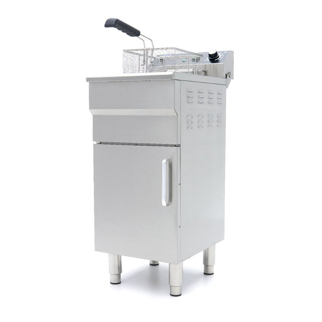 Deep Fryer | 16L | 1 Basket | with Drain Tap and Stand | 230V 2