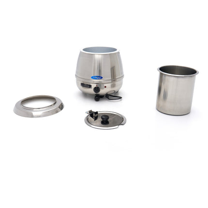 Soup Kettle | 10L | Removable Inner Pot | Stainless Steel | with Spoon Recess 12