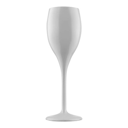 Reusable SAN Champagne Glass | Brevetti WAF | White | 15 cl | Ø6.1 x H20.5 cm 1