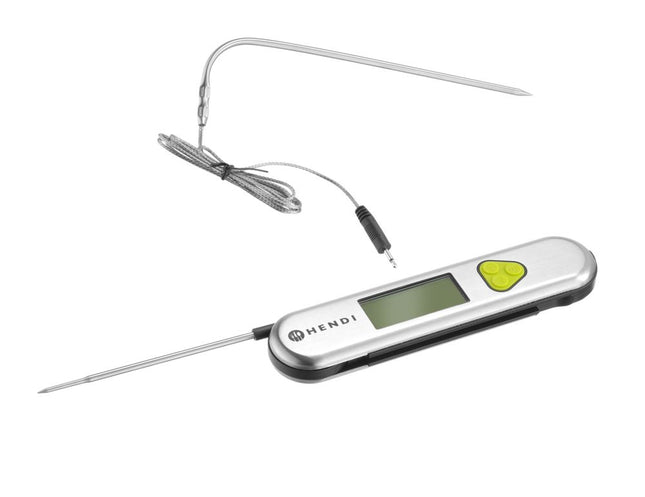 Thermometer, foldable and infrared, HENDI, Silver, 175x40x(H)22mm