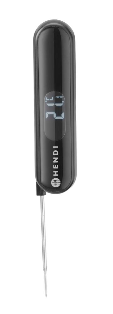 Thermometer, foldable , HENDI, Black, 150x35x(H)27mm