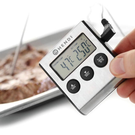 Roasting Thermometer with Timer | HENDI | Stainless Steel Probe | -50 to 250°C 2