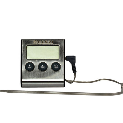 Roasting Thermometer with Timer | HENDI | Stainless Steel Probe | -50 to 250°C