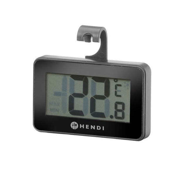 Refrigerator thermometer, digital, HENDI, Black, 67x62x(H)12mm