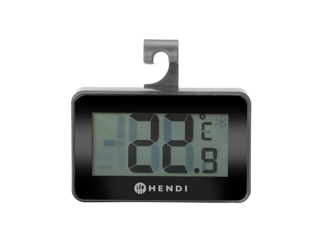 Refrigerator thermometer, digital, HENDI, Black, 67x62x(H)12mm