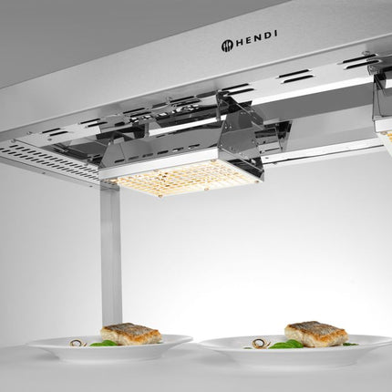 Grelni most, HENDI, srebrn, 230 V/1000 W, 1000 x 400 x (V) 400 mm, pravokoten