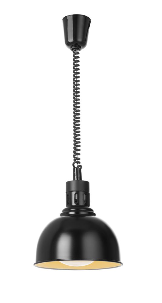 Rise and fall heat lamp, dome-shaped, HENDI, Black, 230V/250W, ⌀250x(H)207mm