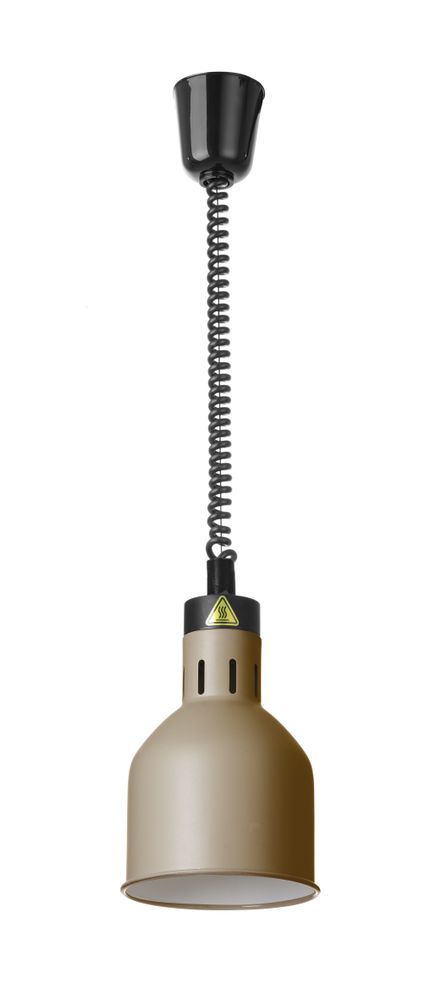 Adjustable Rise and Fall Cylindrical Heat Lamp, Beige | HENDI | 230V/250W
