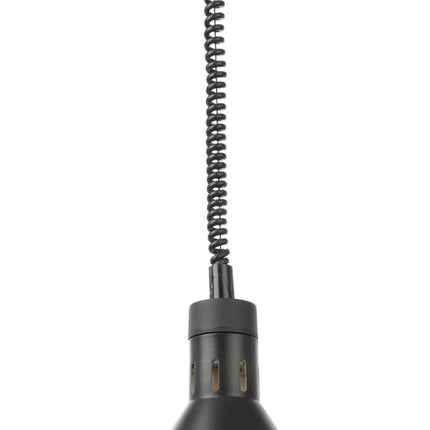 Adjustable Rise and Fall Heat Lamp Conical | HENDI | Black | 230V/250W | Ø275x250mm