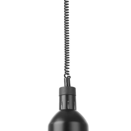 Adjustable Rise and Fall Cylindrical Heat Lamp, Black | HENDI | 230V/250W
