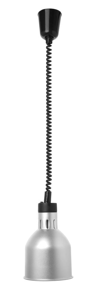 Adjustable Rise and Fall Heat Lamp Cylindrical | HENDI | Silver | 230V/250W | Ø175x250mm