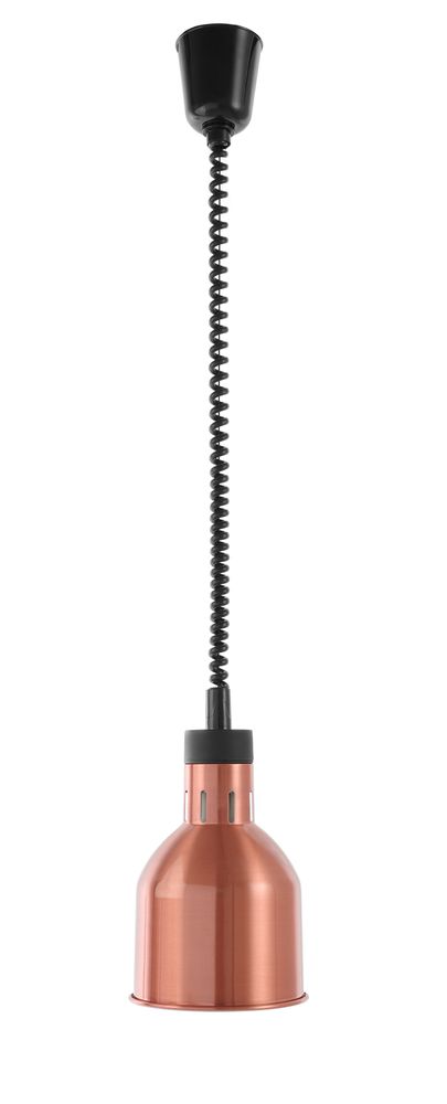 Adjustable Rise and Fall Heat Lamp Cylindrical | HENDI | Copper | 230V/250W | Ø175x250mm