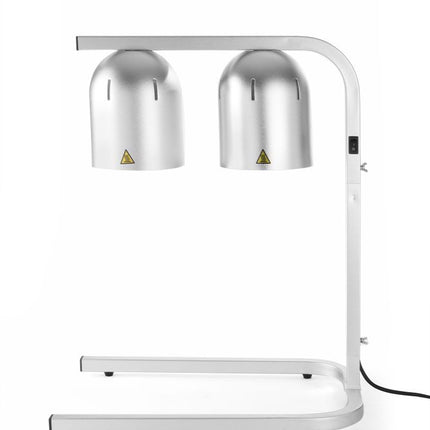Infrared Food Warmer Bridge with 2 Lamps | HENDI | Silver | 230V/250W