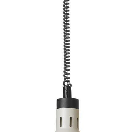Adjustable Rise and Fall Heat Lamp Conical | HENDI | White | 230V/250W | Ø275x250mm