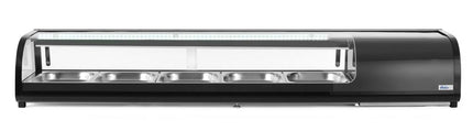 Sushi Display with Static Cooling and LED Light | Arktic | 5x GN 1/2 Containers Included