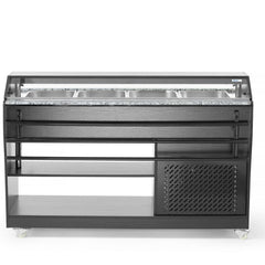 Salad Buffet with Lighting and Storage Shelves | Arktic | GN 1/1