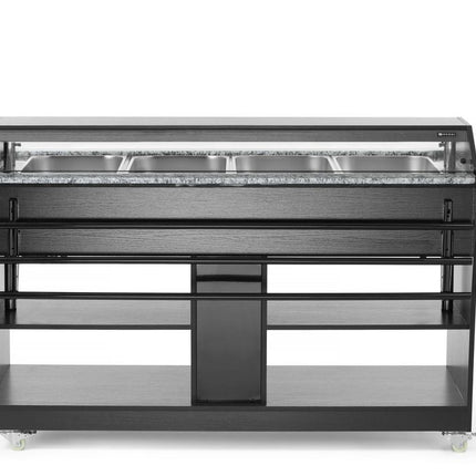 Heated Buffet with Lighting and Storage Shelves | HENDI | GN 1/1