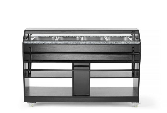 Heated Buffet with Lighting and Storage Shelves | HENDI | GN 1/1
