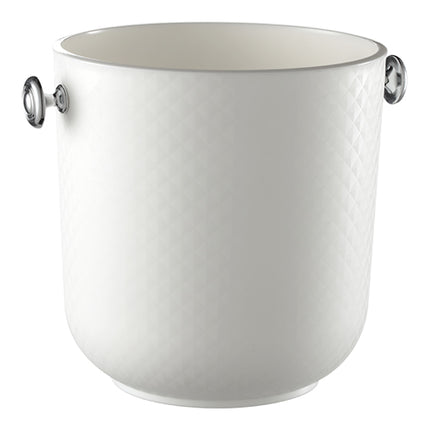 White Diamond Texture Wine Bucket | EMGA | Aluminum Handles | 4.5 L | Ø20 x H21 cm 1
