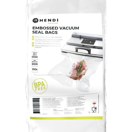 Embossed Vacuum Seal Bags 150x400mm | HENDI | 100 pcs.