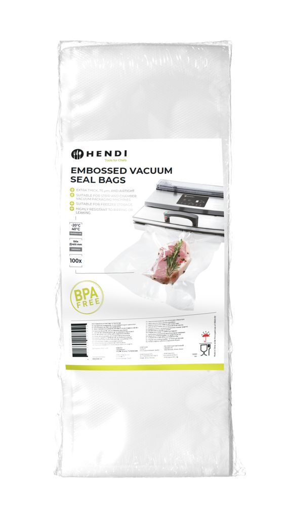 Embossed Vacuum Seal Bags 150x400mm | HENDI | 100 pcs.