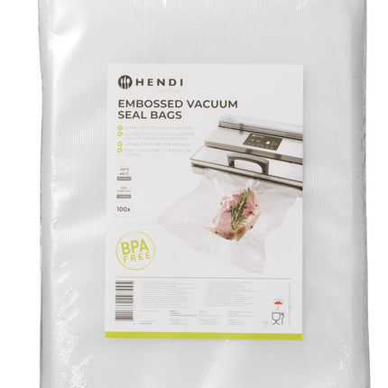 Embossed Vacuum Seal Bags 250x350mm | HENDI | 100 pcs.