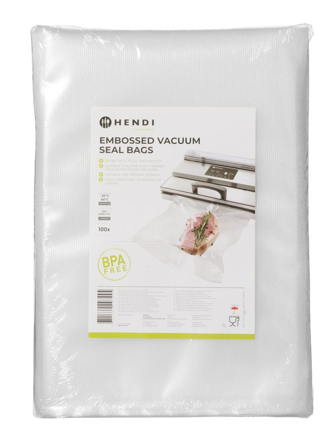 Embossed Vacuum Seal Bags 250x350mm | HENDI | 100 pcs.